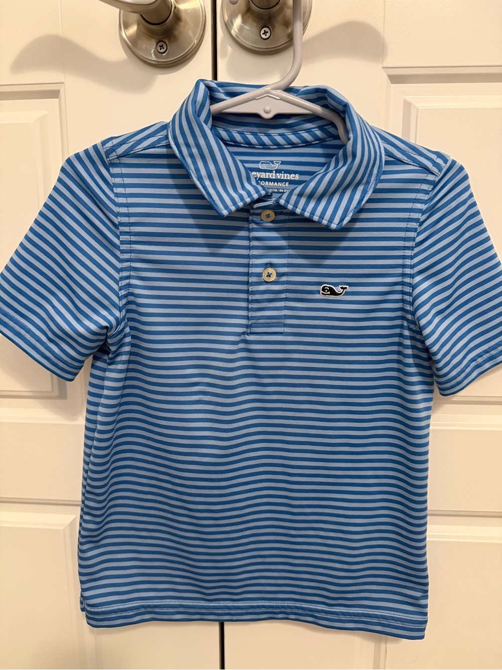Vineyard Vines Boys' Blue Striped Polo